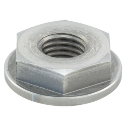 Dado M10x1,25 mm, esagonale, acciaio 42CrMo4, AF 19mm, h 7,0mm, con flangia ingranaggio primario, per Vespa 50-125/PV/ET3/PK50 -125/S/XL/XL2, per alberi motore speciali per motori accordati