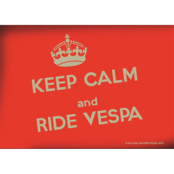 Cartolina SIP con motivo "KEEP CALM and RIDE VESPA" l=148mm, l=114mm