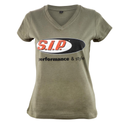 T-Shirt SIP "performance&sty.. ..le", oliva, donna, taglia L, 100% cotone, 140g/m2