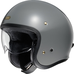 Casco SHOEI J.O., taglia S, 55-56cm, grigio, con visiera, casco aperto, AIM, 1000g, ECE 22.05