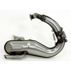 Scarico Racing GIANNELLI Vin.. ..per APE 50 in acciaio, argento, da 100cc SPORT-TUNING, performante e stradale