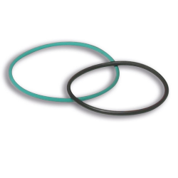 Kit O-Ring stub collettore MALOSSI, Testa Rossa Flangia di montaggio per PIAGGIO nero/blu, 2 pz