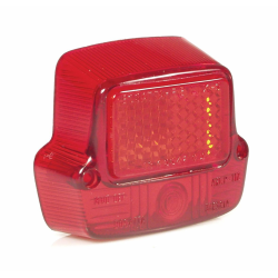 Lente fanale posteriore BOSATTA per art. no. 56016000 per Vespa 50N V5A1T-122876, rosso, senza lampadine, senza guarnizione, marchio IGM, grado A - riparazione perfetta