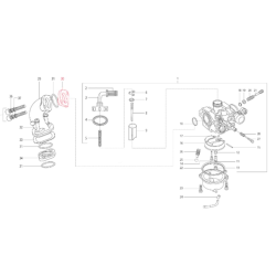Guarnizione collettore carburatore LML per LML Star 125-200 4T/Star Deluxe 125-150 4S/Speedy Grado B - riparazione decente