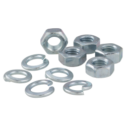 Kit dadi FA ITALIA per Vespa 50-125/PV/ET3/PK/S/XL/XL2/125 GT-TS/150 GL/GS VS5T/Sprint /V/T4/Rally/PX/PE/Lusso/T5 /LML Star/DLX/Deluxe 2T/4T, per cerchio 10", aperto, anteriore e posteriore, argento