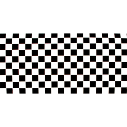 Adesivo SIP plaid, nero/bianco, l=2000mm, l=100mm, plaid 6 mm