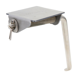Cavalletto laterale PASCOLI per Vespa 98/125 V1-V10T, 1948, acciaio, nichelato, destro, grado A - per una riparazione fedele all'originale