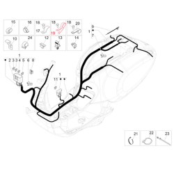Morsetto cablaggio, PIAGGIO per Vespa Primavera/Sprint 125 -150ccm