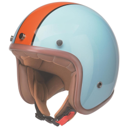 Casco REDBIKE RB764, taglia XL, 61-62cm, azzurro/arancio, casco aperto, ABS-plastica, 1050g, ECE 22.05