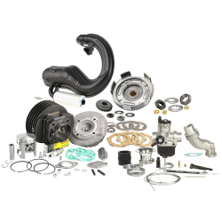 Kit Tuning POLINI ESC Classe 5 - Standard Classe 130 cc 2 fori per Vespa PK80-125 S/PK125 Ã 57,0mm, alluminio, corsa 51mm, con kit carburatore 25mm, scarico racing, ingranaggio primario, etc., TUNING SPORT - high - performance & roadworthy