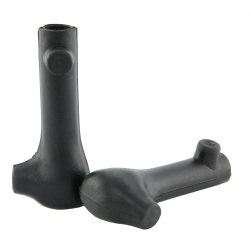 Scarpette cavalletto per Vespa 125 VNA/VNB1-2T ->09000/150 VL3/VB/VBA/VBB1T ->17450/GS VS2-5 anche per Vespa 150 VL/VS1/T2-3 Ã 15 mm, gomma, nero, qualitÃ  premium