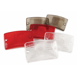 Kit Lente Indicatore BOSATTA anteriore destra/sinistra, per Vespa PK50-125 XL/RUSH/XL2/N/FL /HPL, bianco, senza lampadine, Grado B - riparazione decente