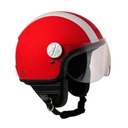 Helm mod. MIAMI, rotes Metall, Größe S (55 cm)