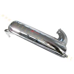 0015 / C - Silenciador torpedo cromado sin colector para Vespa 50