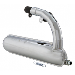 Marmitta SIP ROAD siluro per Vespa 50 N, L, R, Special in acciaio cromato