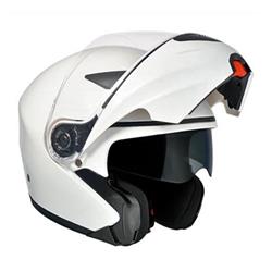 Modularer Helm SINGAPUR, Silbermetall, Größe L (59 cm)