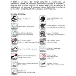 SINGAPUR modularer Helm, Metallplatte, Tamaño L (59 cm)