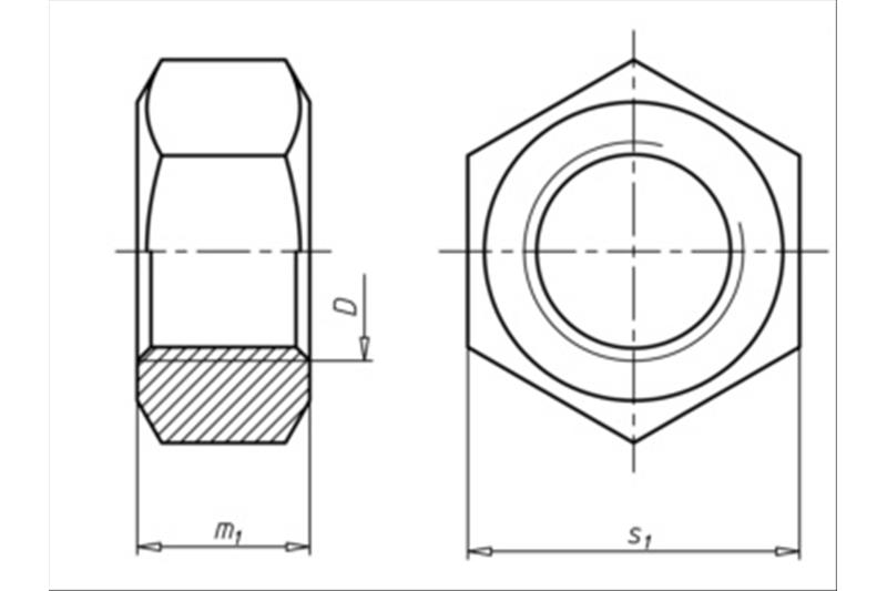 Nut M10X1,25