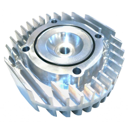 Cylinder Head MRP T5 for POLINI 152cc for Vespa T5  Ø 62 mm, long thread, squish band 1,1 mm, 11,5:1, alumini.. ..um, CNC machined,  incl. O-ring,  SPORT-TUNING, high-performance & roadworthy