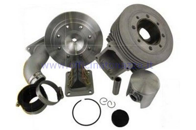 Cylinder Pinasco 135cc "ZUERA SRV" aluminum laminated with a central suction spark plug to the cylinder for Vespa 125 ET3 - Primavera