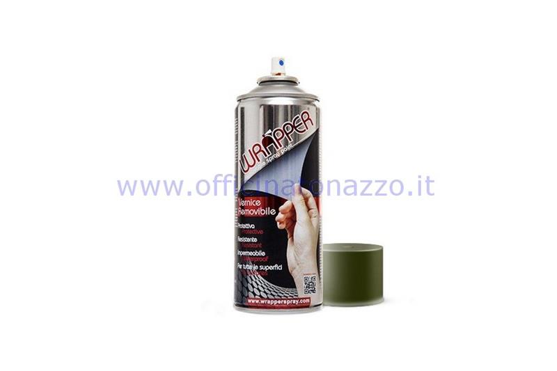 Khaki Olive removable paint Wrapper aerosol 400 ml