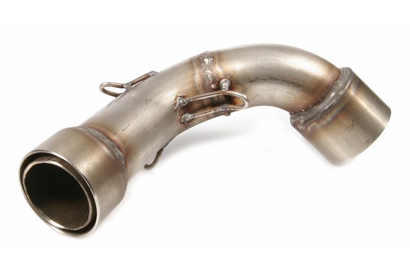 Exhaust manifold for JL Righthand muffler in stainless steel for Vespa PX - PE 20582000 - Rally 200
