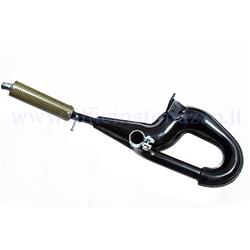 Simonini black expansion muffler with carbon silencer for Vespa 125 - 150