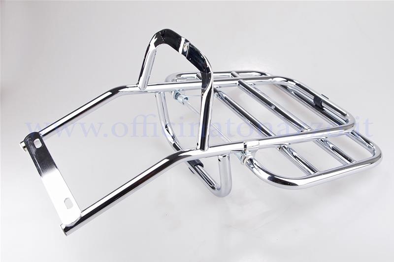 Chromed rear luggage rack for Vespa PX until 1983