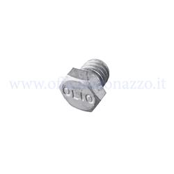 hexagonal screw cap for loading and unloading motor oil with inscription "oil" for Vespa