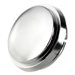 Coperchio dado ruota tamburo anteriore in plastica cromato per Vespa PX, T5