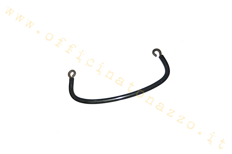 Straight rear handle with eyelets distance 18cm black for Vespa solo seat