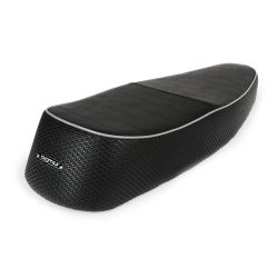 Sillín -BGM PRO SportTouring- Vespa Sprint, GT, GTR, Super, TS, GL, VNA, VBA, VNB, VBB, T4, Rally 180/200, GS160, SS180 - también compatible con Vespa PX - sin cierre