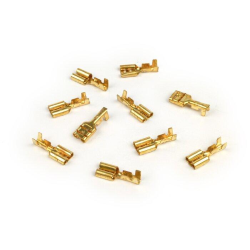 Faston ìinnesto lamellare femmina 6.3mm Ø=1.0-1.5mm²  DIN 46340 - 10 pz