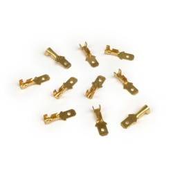 Faston innesto lamellare maschio 4.8mm Ø=0.5-1.0mm²  DIN 46343 - 10 pz