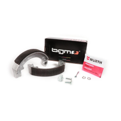 Brake shoes -BGM PRO Ã˜=150x24mm- VESPA PX (front/rear), PK (front/rear), T5 125cc (front/rear), Rally180 (VSD1T), Rally200 (VSE1T) (rear), Sprint (rear), TS125 (VNL3T) (rear), GT125 (VNL2T) (rear), GTR125 (VNL2T) (rear), GL150 (VLA1T) (rear),