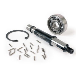 Perno ingranaggio multiplo incluso il cuscinetto -BGM ORIGINAL- Vespa PX125, PX150, PX200, Cosa, T5 125cc - sede cuscinetto: Ø=15mm, bussola: Ø=13mm, lunghezza: 121mm