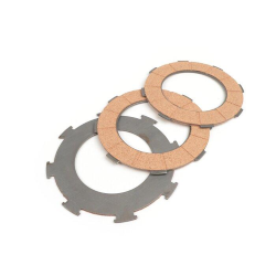 Kit Placa Junta Embrague -BGM ORIGINAL Vespa tipo 7 muelles (Rally200, PX200, T5 125cc)- 3 discos