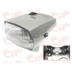Fanale anteriore completo per ciclomotore Piaggio A 2 LUCI COLORE GRIGIO - CIAO SC 