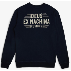 Felpa DEUS blu. uomo. taglia XL.  100% cotone biologico