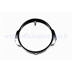 Black front light frame for Vespa PX - PE - Arcobaleno