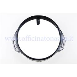 Black aluminum front light frame for Vespa PX-PE