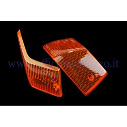 Orange rear direction indicator light bodies for Vespa PX - PE - T5