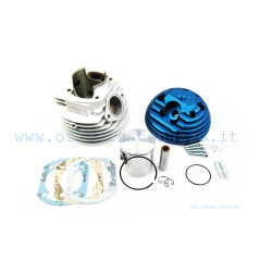 57065.00 - Cilindro Parmakit 130cc SP 09-CLASSIC Ø57 in alluminio candela laterale con scarico ovale Ø36mm per Vespa Primavera -  ET3