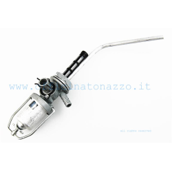 Rubinetto serbatoio con bicchierino in ferro per Vespa  125 VNB1T>6T - Super  - GT- GTR - 150  VBA1T - VBB1T>2T - GL - Super - Sprint - Sprint Veloce 125 VNB1t>6T