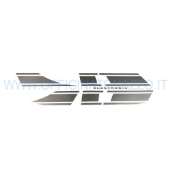 Adesivo Vespa Electronic argento opaco Vespa Rally