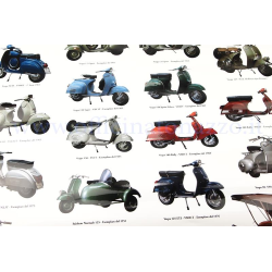 Posters Vespa con varios modelos, que mide 70x100 (610158M)