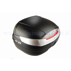 Top case Vespa SHAD SH37 avec plaque de fixation (taille h 31 x largeur 49 x profondeur 40 environ)