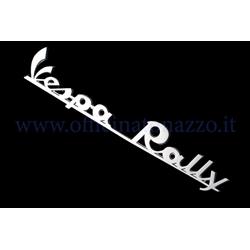 Rückplatte "Vespa Rally" aus poliertem Aluminium