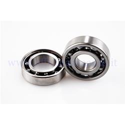 Bearing kit Polini (25x47x12 - 20x47x14) for Polini crankshaft for Vespa 50 - Primavera - ET3