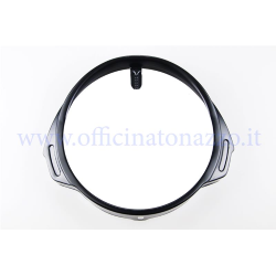 Cornice nera fanale anteriore in alluminio per Vespa PX- PE